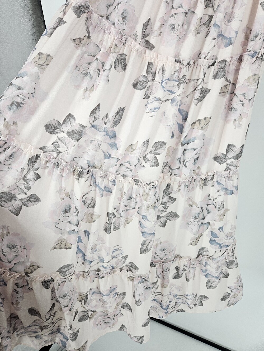 Show Me Your Mumu Pastel Floral Tie Back Lovely Midi Dress - Picture 10 of 13